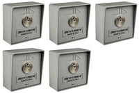 NUMERO 5 SELETTORI A CHIAVE UNICA UGUALE AUTOMAZIONE CANCELLO SERRANDA GARAGE