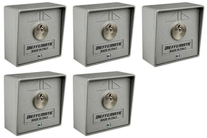 NUMERO 5 SELETTORI A CHIAVE UNICA UGUALE AUTOMAZIONE CANCELLO SERRANDA GARAGE