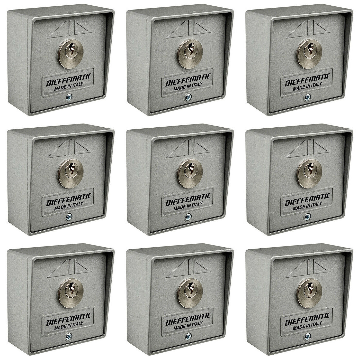 NUMERO 9 SELETTORI A CHIAVE UNICA UGUALE AUTOMAZIONE CANCELLO SERRANDA GARAGE