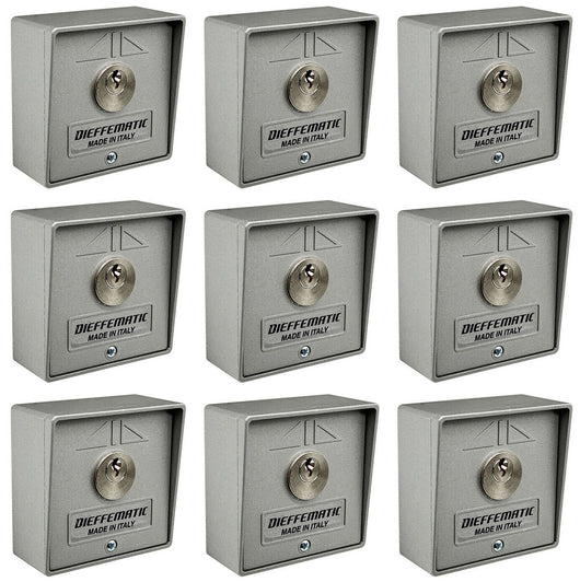 NUMERO 9 SELETTORI A CHIAVE UNICA UGUALE AUTOMAZIONE CANCELLO SERRANDA GARAGE