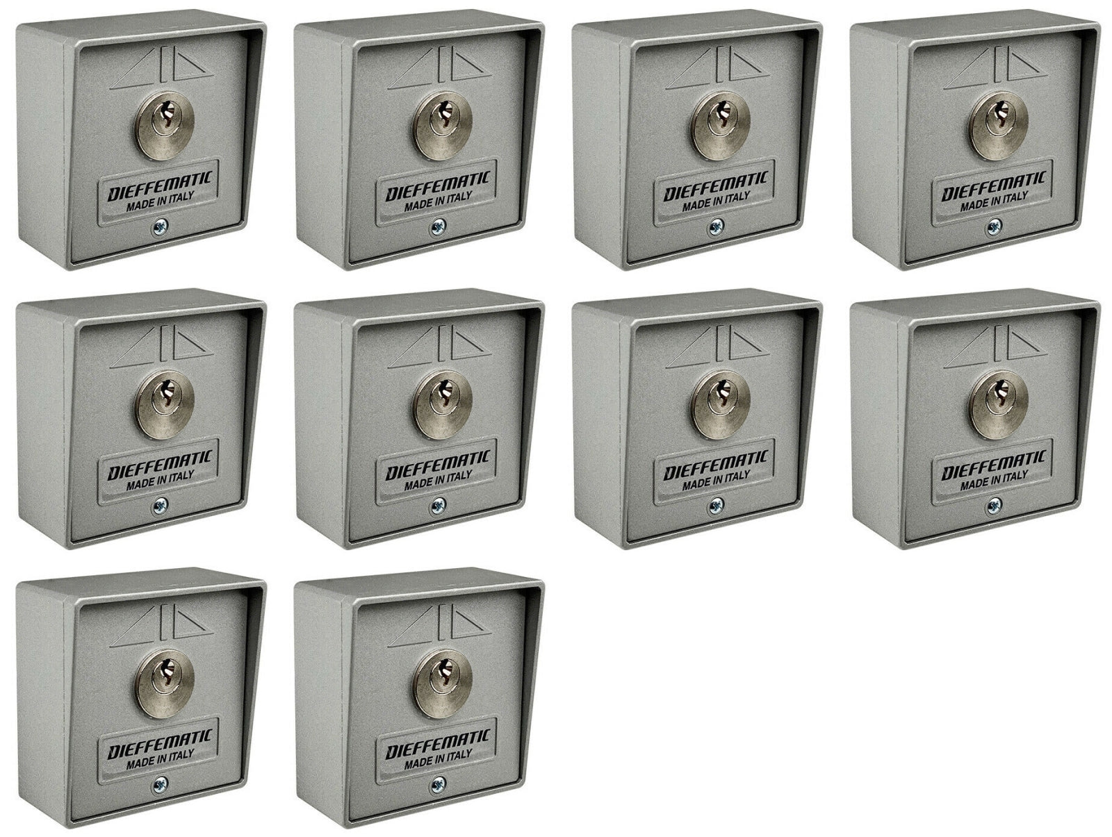 NUMERO 10 SELETTORI A CHIAVE UNICA UGUALE AUTOMAZIONE CANCELLO SERRANDA GARAGE