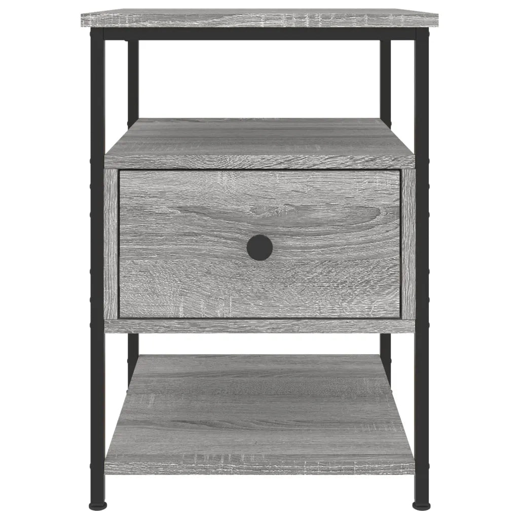 Comodini 2 pz Grigio Sonoma 40x42x56 cm in Legno Multistrato 826030