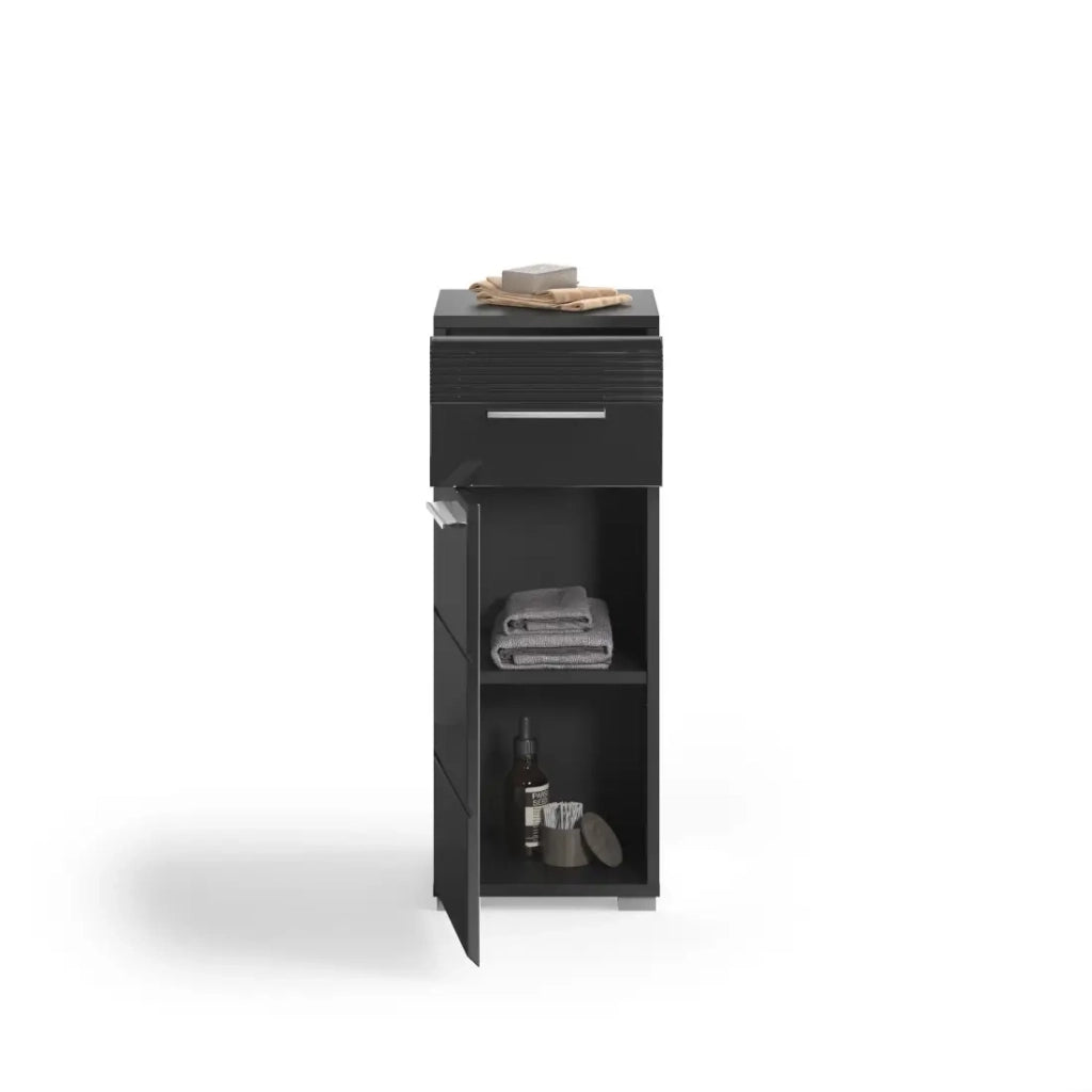 Colonna da bagno a metà – Nero lucido – KLEANKIN