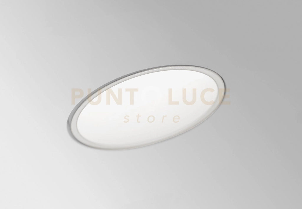 THESSALY faretto Incasso 1 Luce Bordo Raso Bianco attacco GU10  gesso e alluminio d.10cm