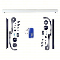 KIT BUENOS DIAS BIANCO 2 ANTE SPEZZATA PERSIANE CON LEVE REGOLABILI CON GUIDE