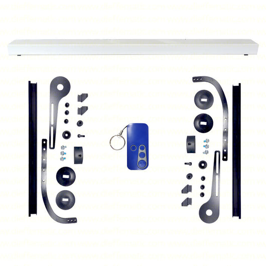 KIT BUENOS DIAS BIANCO 2 ANTE SPEZZATA PERSIANE CON LEVE REGOLABILI CON GUIDE