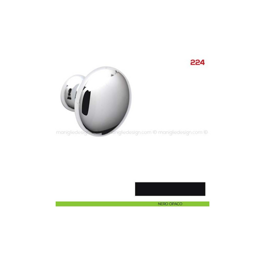POMOLO PER MOBILE 224 MITAL NERO OPACO Brand: MITAL, Finitura: Nero opaco