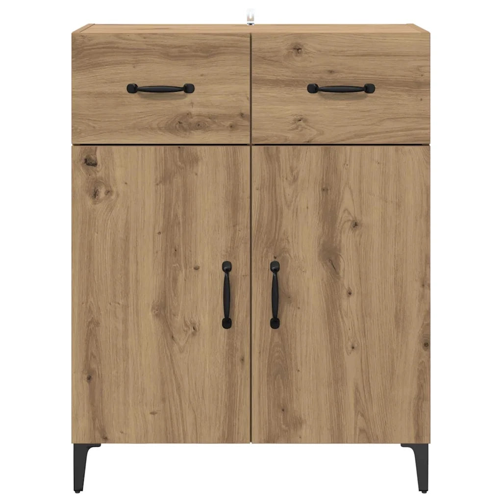 Credenza-Buffet-Armadio da cucina Rovere artigianale 69,5 x 34 x 90 cm Legno multistrato 863143