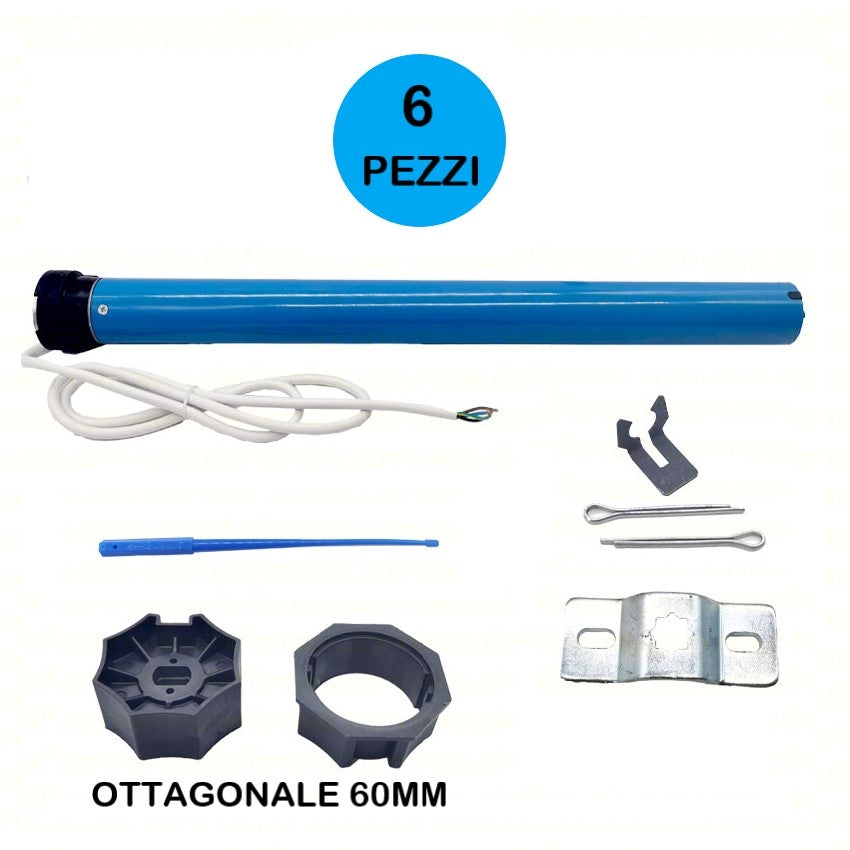 MOTORE TAPPARELLE TAPPARELLA 50Nm 100Kg AUTOMAZIONE SERRANDE 230V 6 PEZZI