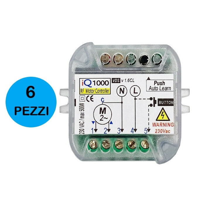CENTRALE PROXMINI RICEVENTE RADIO COMANDO MOTORI TAPPARELLE TAPPARELLA 6 PEZZI