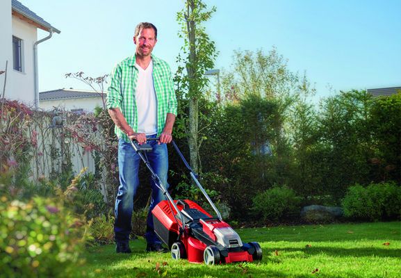 EINHELL TOSAERBA A BATTERIA BRUSHLESS PXC GE-CM 18/30LI PER GIARDINAGGIO BATTERI