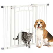 Cancelletto di Sicurezza per Cani 74-100 cm ¨C Xylo ¨C Montaggio a Pressione Bianco