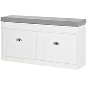 Cassa per scarpe con cassetti e ripiani regolabili ¨C zephmum ¨C 104x24x55 cm bianco