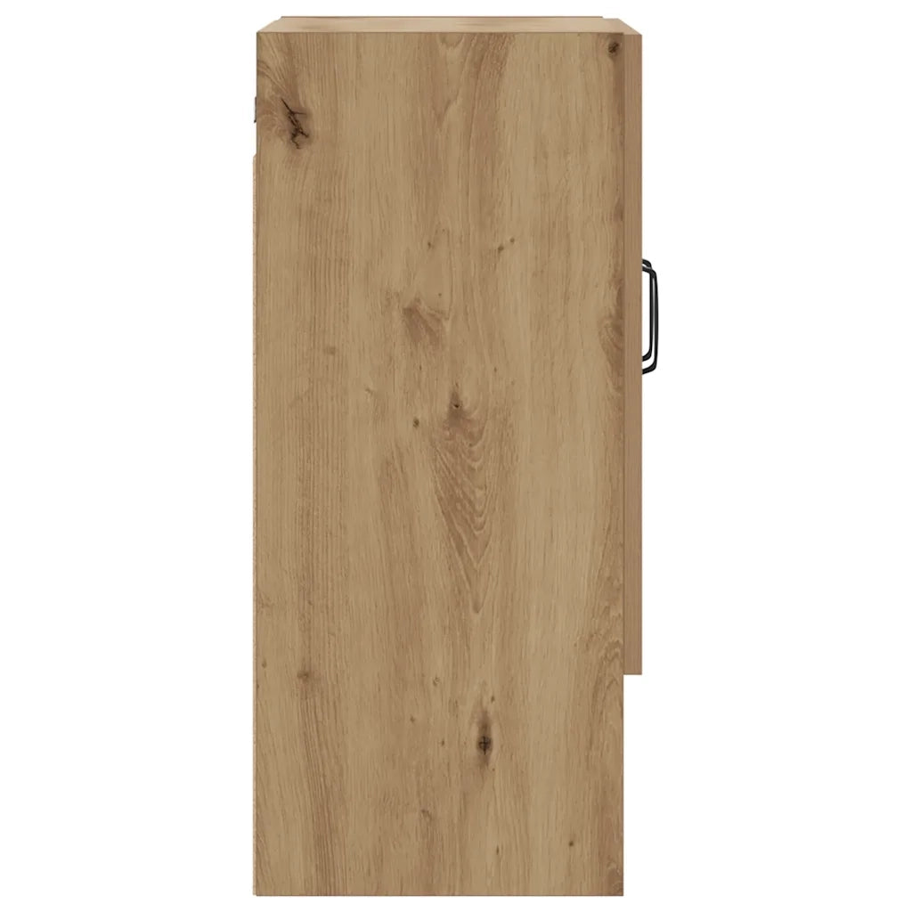 Armadietto a Muro Rovere Artigianale 60x31x70 cm in Truciolato