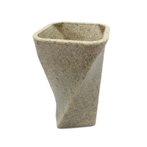 Bicchiere da appoggio color pietra - serie stone