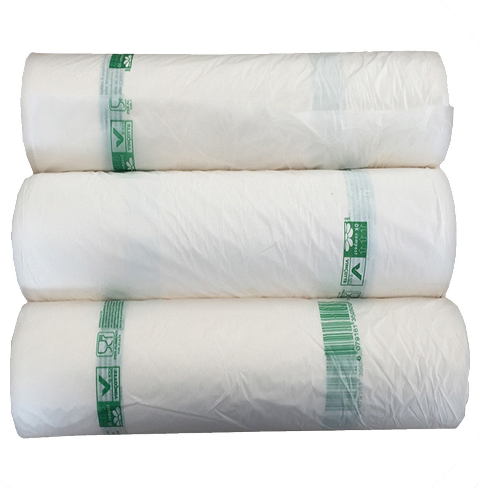 sacchi nettezza urbana rotolo 50x60 umido mater bi pz.20 cod:ferx.22631