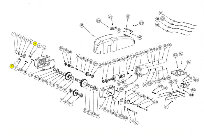 121365 DADO M8 BASIC BAZER RICAMBIO