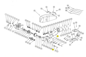 DIS005 DISTANZIALE PERNO SBLOCCO PLASTICA BASIC BAZER RICAMBIO