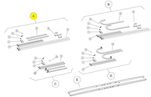 112529/2 KIT ACCESSORI 2 BRACCI DRITTI BASIC BAZER RICAMBIO