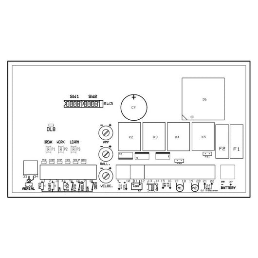 DPLUS CENTRALE ELETTRONICA 24VDC A MICROPROCESSORE CLIMA 24 9320000