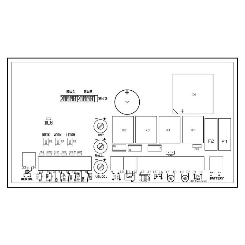 DPLUS CENTRALE ELETTRONICA 24VDC A MICROPROCESSORE CLIMA 24 9320000
