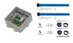 KIT COMPLETO CON 2 MOTORI TAPPARELLA TAPPARELLE 100 Kg 50NM AUTOMAZIONE TUBOLARE