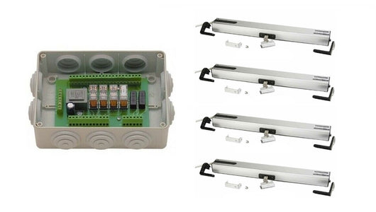 KIT COMPLETO AUTOMAZIONE CON 4 MOTORI WASISTAS LUCERNAI ATTUATORE VASISTAS 230V