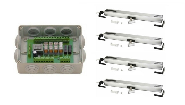 KIT COMPLETO AUTOMAZIONE CON 4 MOTORI WASISTAS LUCERNAI ATTUATORE VASISTAS 230V