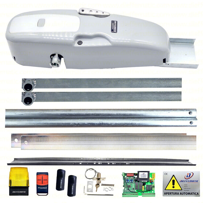 KIT ROCKET PORTA BASCULANTE A CONTRAPPESO CON ACCESSORI 230V NO SALDATURE