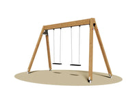 Altalena Giamaica 860 Giochipark 2 posti legno lamellare h 230cm EN 1176 - Piano