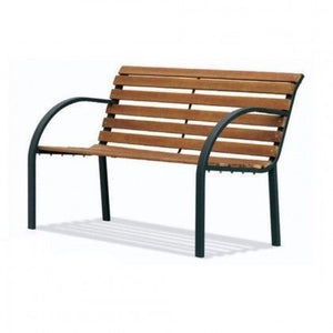 PANCHINA PER ESTERNO ACCIAIO/LEGNO PARCO GIARDINO