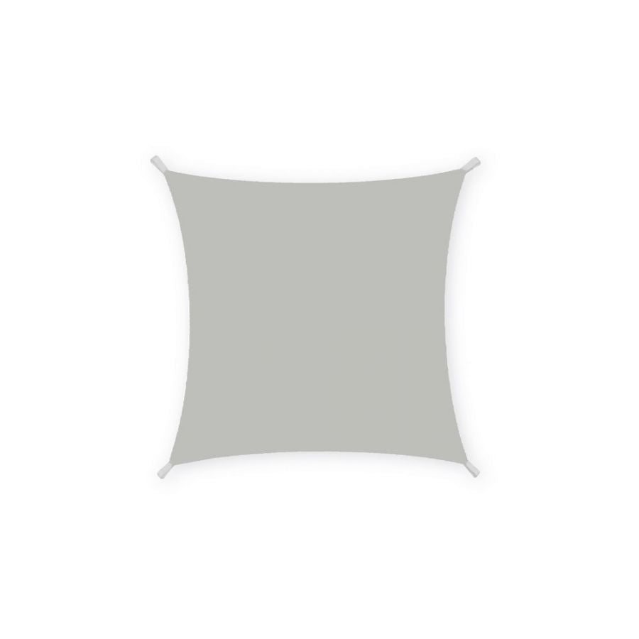 TENDA VELA OMBREGGIANTE DA ESTERNO QUADRATA 3X3 MT GRIGIO CENERE