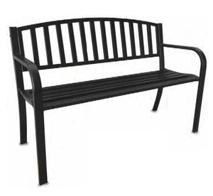 PANCHINA DA ESTERNO IN ACCIAIO HOLLYWOOD COLORE NERO