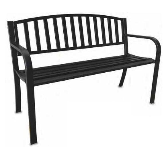 PANCHINA DA ESTERNO IN ACCIAIO HOLLYWOOD COLORE NERO