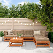 Set Lounge da Giardino 7 pcs Marrone Cerato