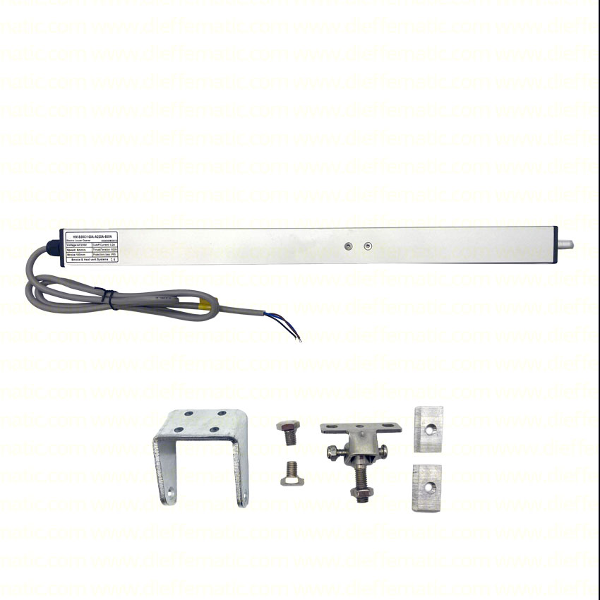 MOTORE A PISTONE PER FINESTRE A VASISTAS LUCERNAI 230V CORSA 100MM