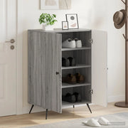 Mobile per scarpe BREDA 59,5 x 39,5 x 90 cm Sonoma grigio 897531
