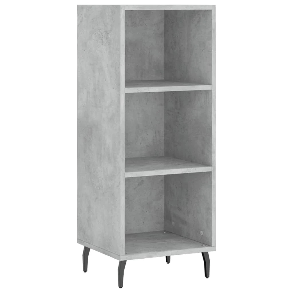 Buffet credenza cassettiera mobiletto mobile contenitore organizer cucina soggiorno salotto alto 34,5 x 34 x 180 cm legno ingegnerizzato grigio 02_0034403