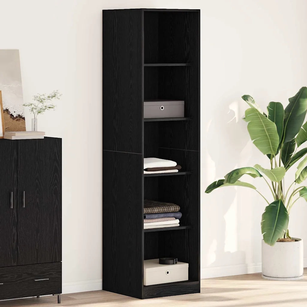 Guardaroba Rovere Nero 50 x 50 x 200 cm Legno multistrato 3345123
