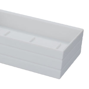 Porta sapone bianco rettangolare - serie style