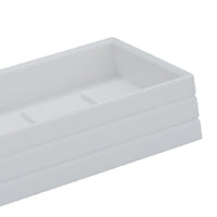 Porta sapone bianco rettangolare - serie style