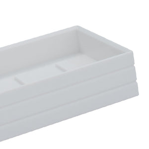 Porta sapone bianco rettangolare - serie style