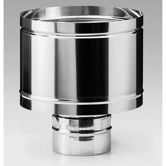 Comignolo antivento terminale acciaio inox 304 diam.80 per stufe
