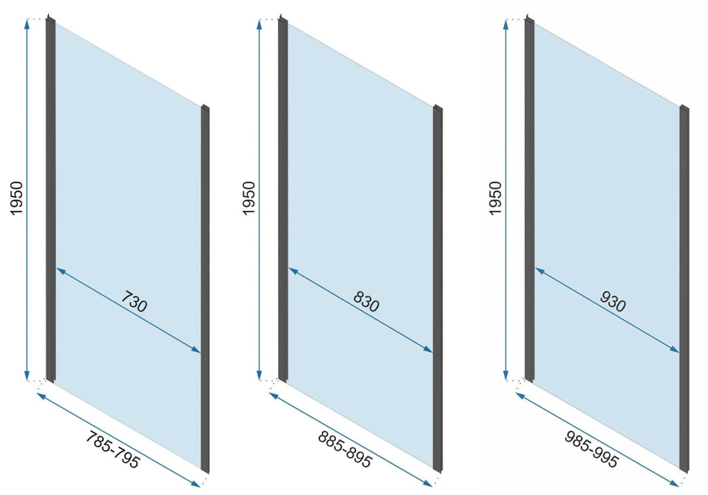 Cabina Doccia A Parete Rea Rapid Slide Chrome 110x90