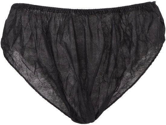 Sottovesti unisex da viaggio - Trunks non tessuti - Ideali per saloni di bellezza e alberghi - Nero - Non tessuti - 50 pezzi