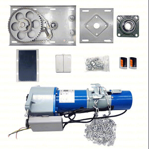 KIT MOTORE LATERALE 230V INDUSTRIALE SERRANDA CON PULSANTE 2 TELECOMANDI 1000KG