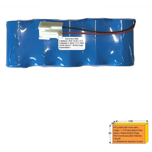 PACCO BATTERIA 7,5 V 19AH 5 PILE ALCALINE PER SIRENE Securvera SV-TBABTSVCB