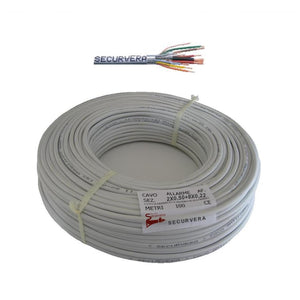 CAVO SCHERMATO ANTIFIAMMA 2X0,50+8X0,22 PER ANTIFURTO Securvera SM-2S8CSAFTSA