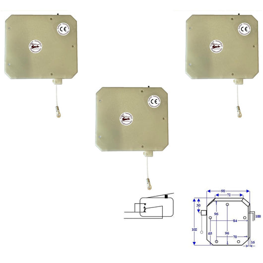 3 ROLLER O SINTAP CONTATTO A CORDINO SERRANDE TAPPARELLE Securvera SS-SALTCSCSTB