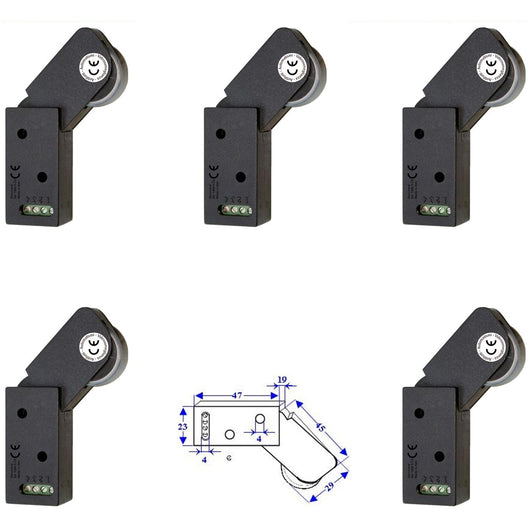 5 ROTELLI CONTATTI ALLARME A PASSAGGIO Securvera SE-RCMCRCVAPB